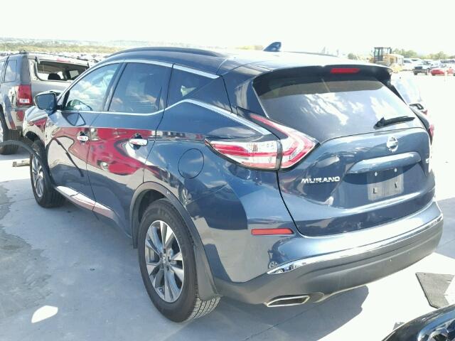 5N1AZ2MG5HN124417 - 2017 NISSAN MURANO S BLUE photo 3