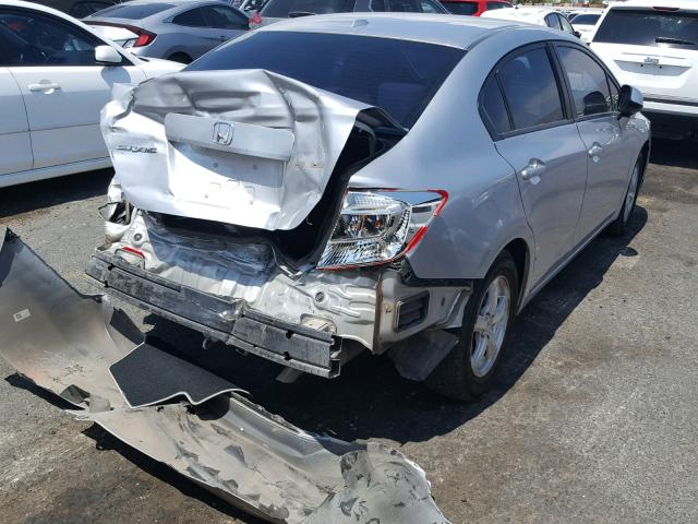 19XFB5F55CE002942 - 2012 HONDA CIVIC NATU SILVER photo 4