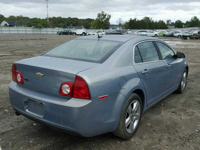 1G1ZH57B994189346 - 2009 CHEVROLET MALIBU 1LT BLUE photo 4