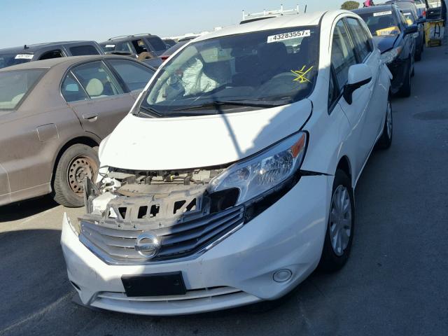 3N1CE2CPXEL427685 - 2014 NISSAN VERSA NOTE WHITE photo 2