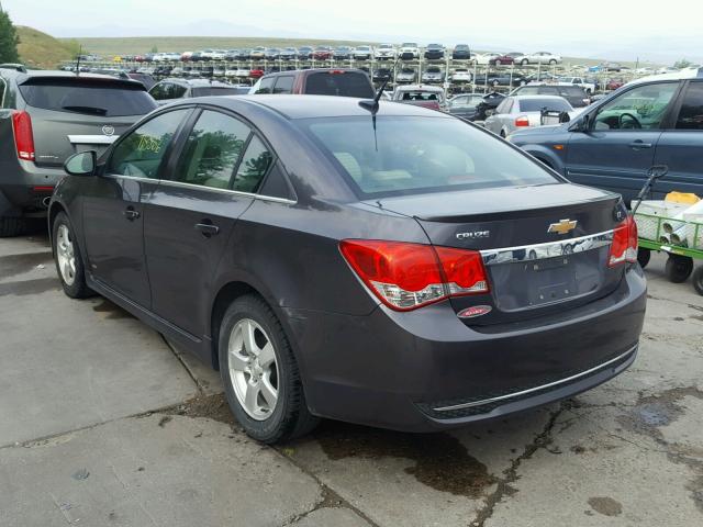 1G1PF5S98B7172141 - 2011 CHEVROLET CRUZE LT GRAY photo 3