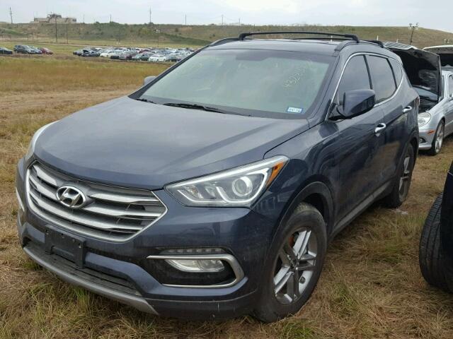 5NMZU3LB3HH019907 - 2017 HYUNDAI SANTA FE S BLUE photo 2