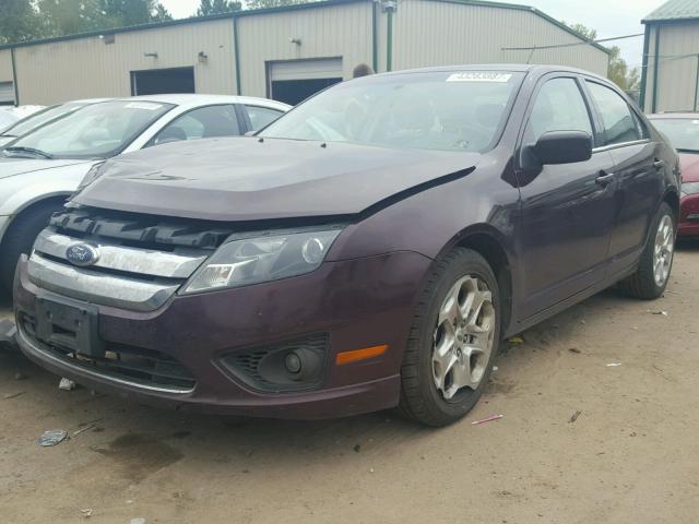 3FAHP0HA0BR281107 - 2011 FORD FUSION SE PURPLE photo 2