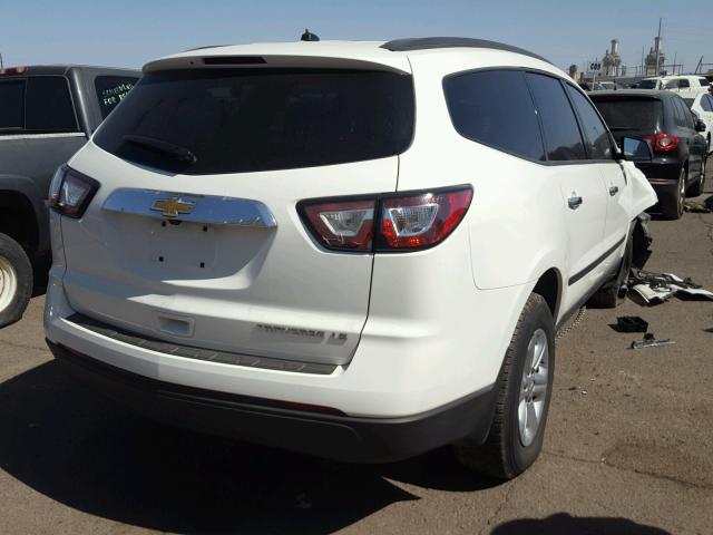 1GNKRFED3FJ244409 - 2015 CHEVROLET TRAVERSE L WHITE photo 4