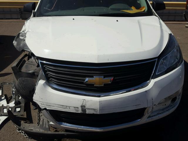 1GNKRFED3FJ244409 - 2015 CHEVROLET TRAVERSE L WHITE photo 7