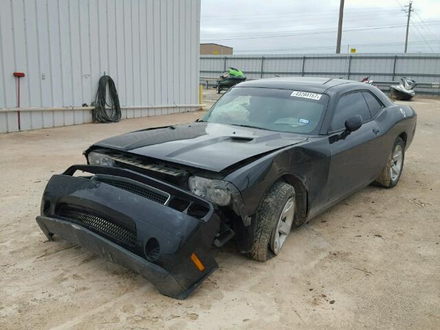 2C3CDYAG8CH137798 - 2012 DODGE CHALLENGER BLACK photo 2