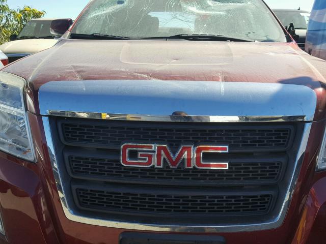 2CTALDEW7A6244161 - 2010 GMC TERRAIN SL BURGUNDY photo 7