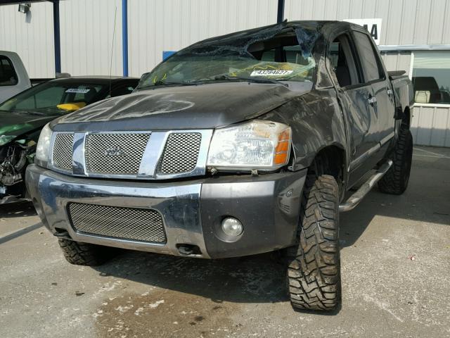 1N6AA07BX6N557239 - 2006 NISSAN TITAN XE GRAY photo 2