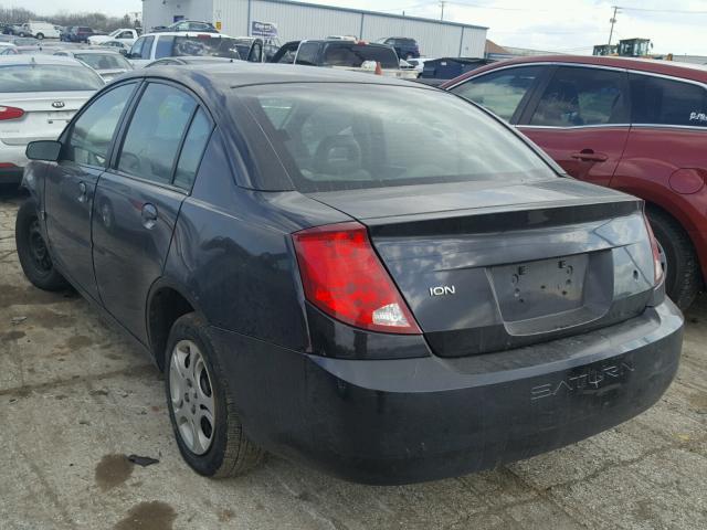 1G8AJ52F95Z133336 - 2005 SATURN ION LEVEL BLACK photo 3