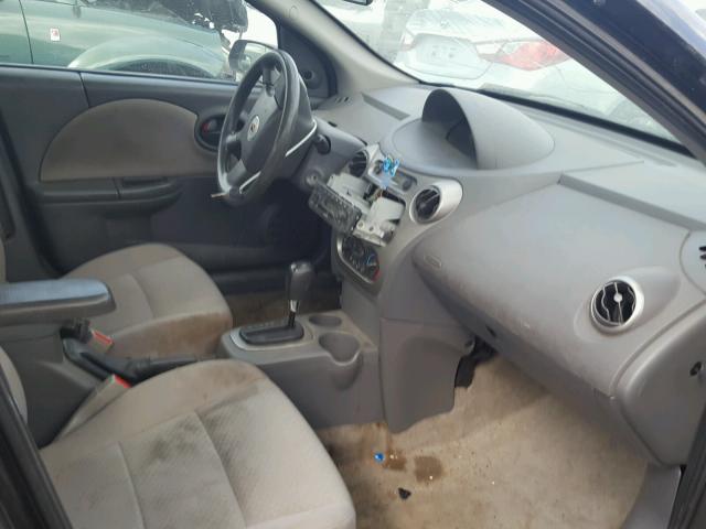 1G8AJ52F95Z133336 - 2005 SATURN ION LEVEL BLACK photo 5