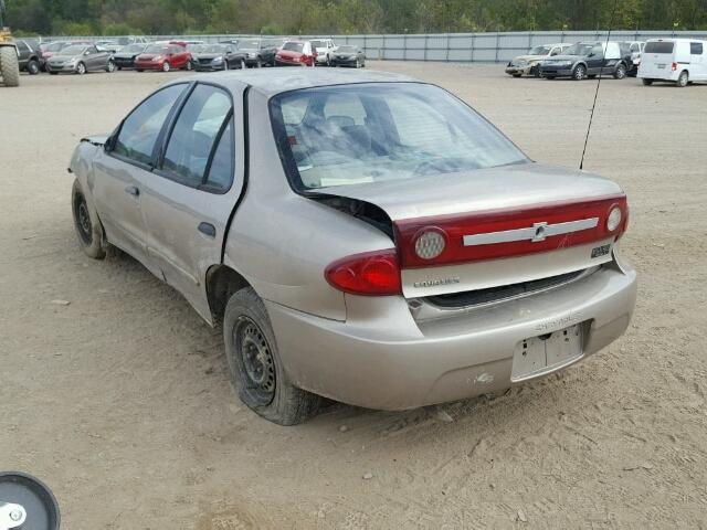 1G1JC52F437267463 - 2003 CHEVROLET CAVALIER TAN photo 3