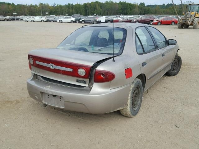 1G1JC52F437267463 - 2003 CHEVROLET CAVALIER TAN photo 4