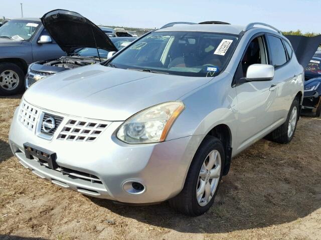 JN8AS58T48W307050 - 2008 NISSAN ROGUE S SILVER photo 2