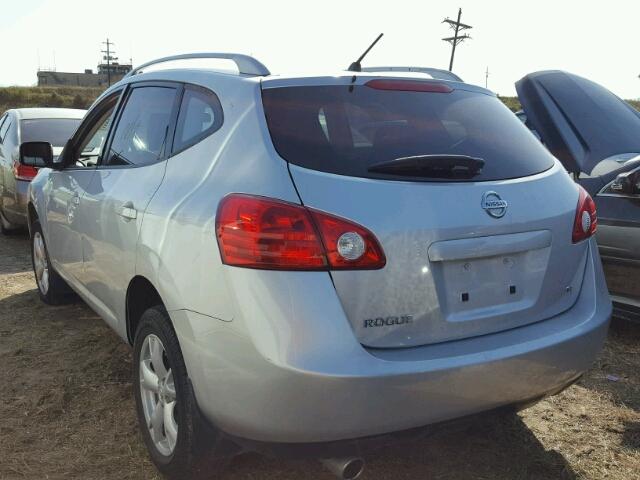 JN8AS58T48W307050 - 2008 NISSAN ROGUE S SILVER photo 3