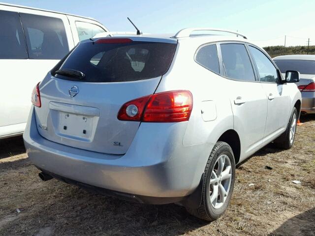 JN8AS58T48W307050 - 2008 NISSAN ROGUE S SILVER photo 4