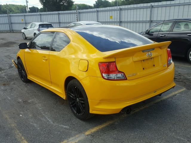 JTKJF5C76C3023044 - 2012 TOYOTA SCION TC 黄色 照片 3