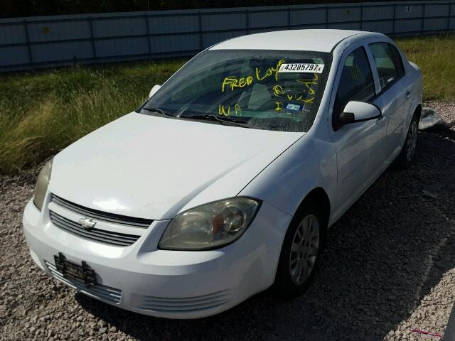 1G1AD5F53A7151988 - 2010 CHEVROLET COBALT 1LT WHITE photo 2