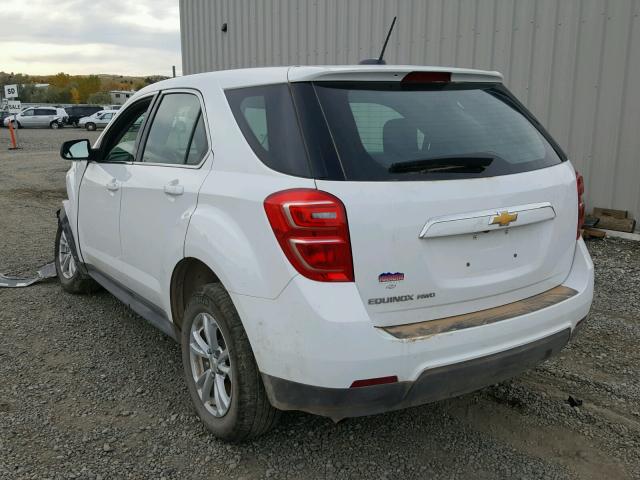 2GNFLEEK4H6291766 - 2017 CHEVROLET EQUINOX LS WHITE photo 3