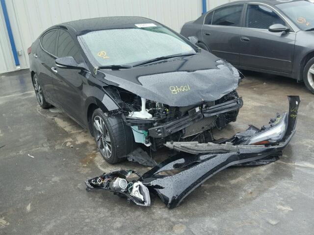 KMHDH4AE0EU043356 - 2014 HYUNDAI ELANTRA BLACK photo 1