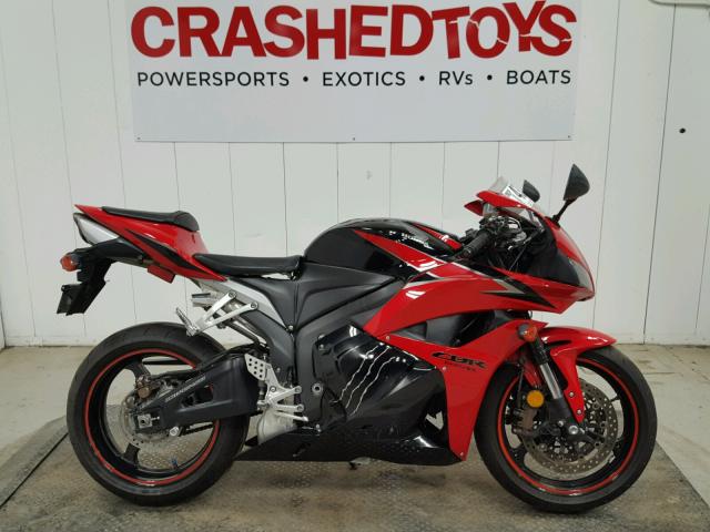 JH2PC40849K200780 - 2009 HONDA CBR600 RED photo 1