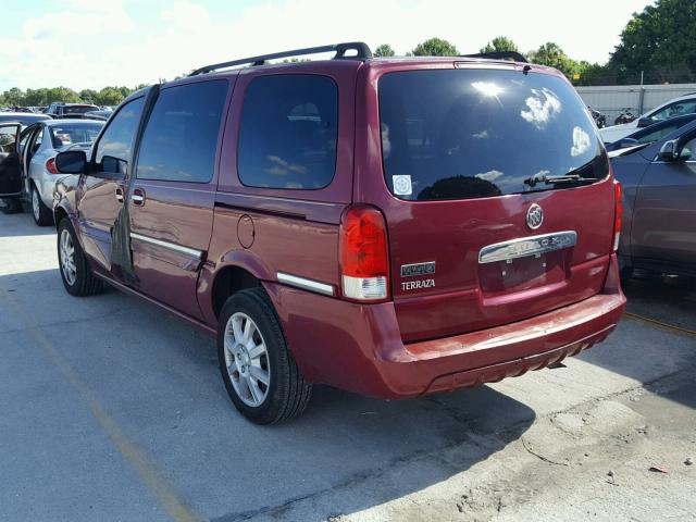 5GADV23L55D285610 - 2005 BUICK TERRAZA CX RED photo 3