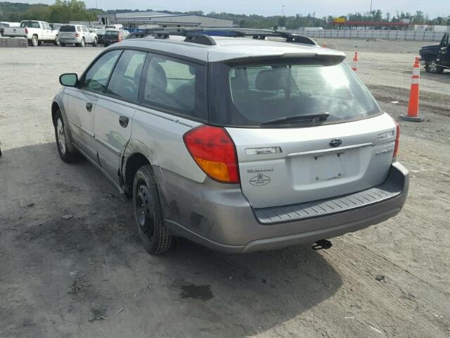 4S4BP61C657359329 - 2005 SUBARU LEGACY OUT SILVER photo 3