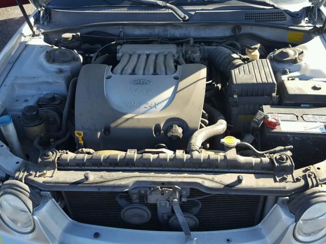 KNAGD128855403176 - 2005 KIA OPTIMA LX SILVER photo 7