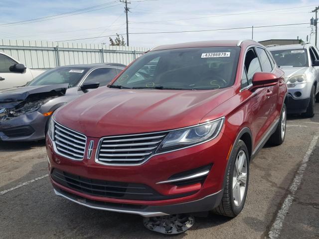 5LMCJ1C99GUJ22040 - 2016 LINCOLN MKC PREMIE RED photo 2