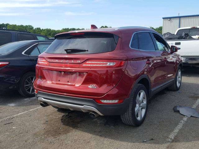 5LMCJ1C99GUJ22040 - 2016 LINCOLN MKC PREMIE RED photo 4