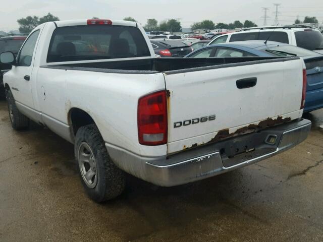 1D7HA16K52J135525 - 2002 DODGE RAM 1500 WHITE photo 3