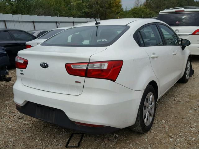 KNADM4A39G6588653 - 2016 KIA RIO LX WHITE photo 4