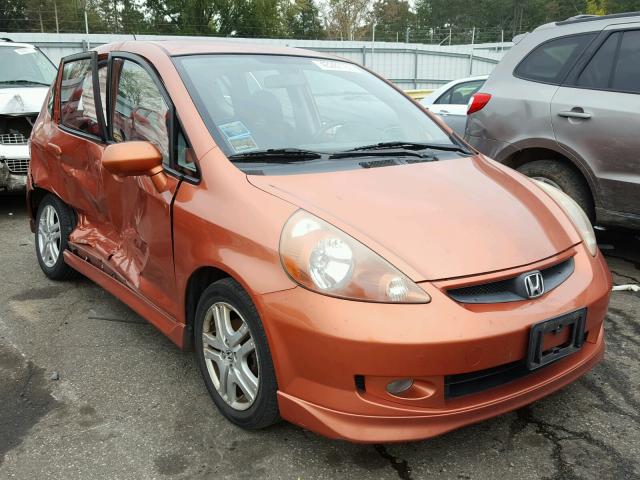 JHMGD38657S021808 - 2007 HONDA FIT ORANGE photo 1