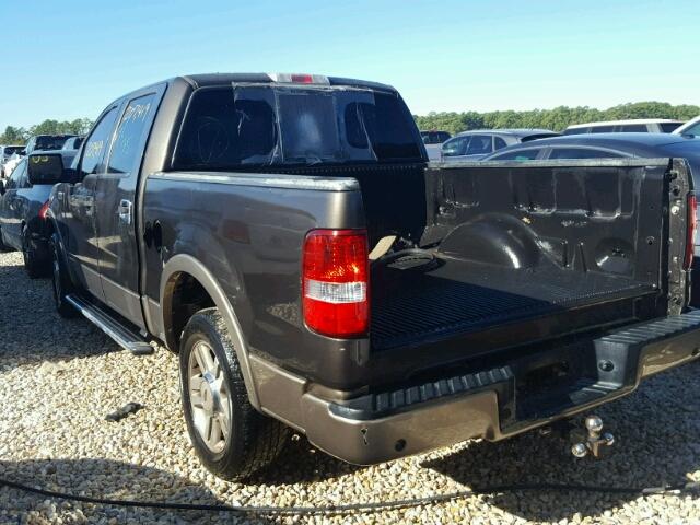 1FTPW12535FA19612 - 2005 FORD F150 SUPER GRAY photo 3