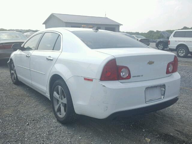 1G1ZC5E04CF226931 - 2012 CHEVROLET MALIBU 1LT WHITE photo 3