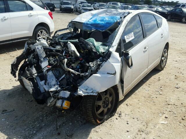 JTDKB20U073288273 - 2007 TOYOTA PRIUS WHITE photo 2