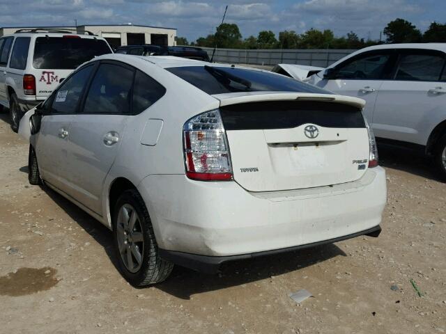 JTDKB20U073288273 - 2007 TOYOTA PRIUS WHITE photo 3