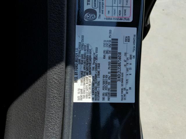 3LNDL2L35BR756058 - 2011 LINCOLN MKZ HYBRID BLACK photo 10