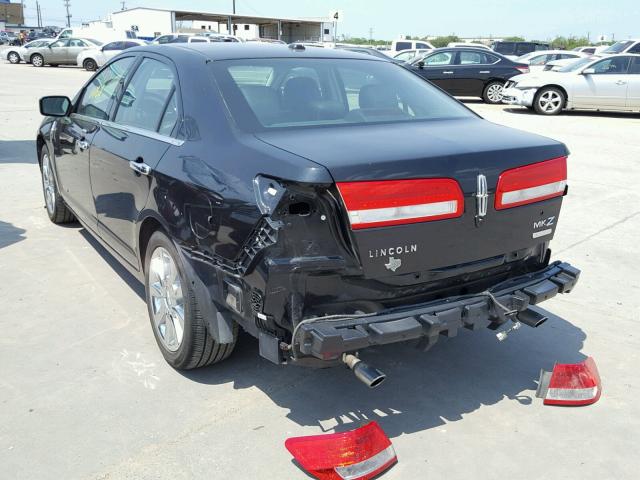 3LNDL2L35BR756058 - 2011 LINCOLN MKZ HYBRID BLACK photo 3