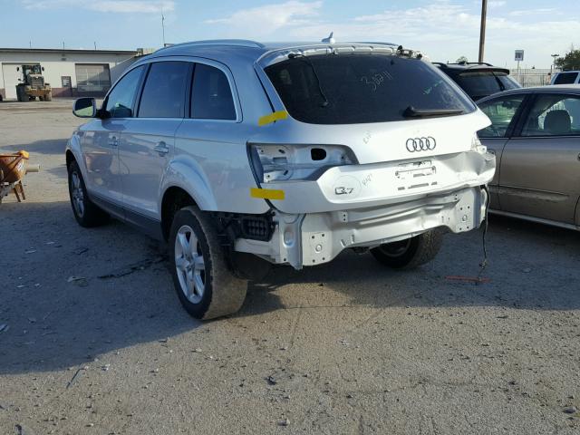 WA1CGBFE6BD010335 - 2011 AUDI Q7 SILVER photo 3