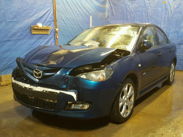 JM1BK324581878078 - 2008 MAZDA 3 S BLUE photo 2