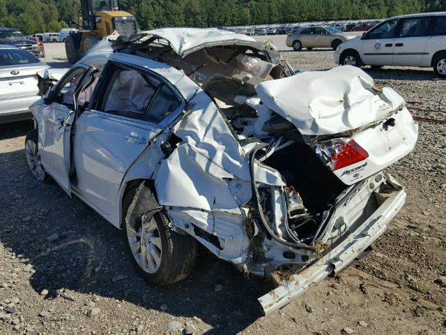 1HGCR2F83DA247672 - 2013 HONDA ACCORD EXL WHITE photo 3