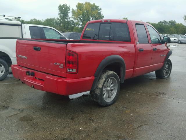 1D7HU18D23S299042 - 2003 DODGE RAM 1500 S RED photo 4