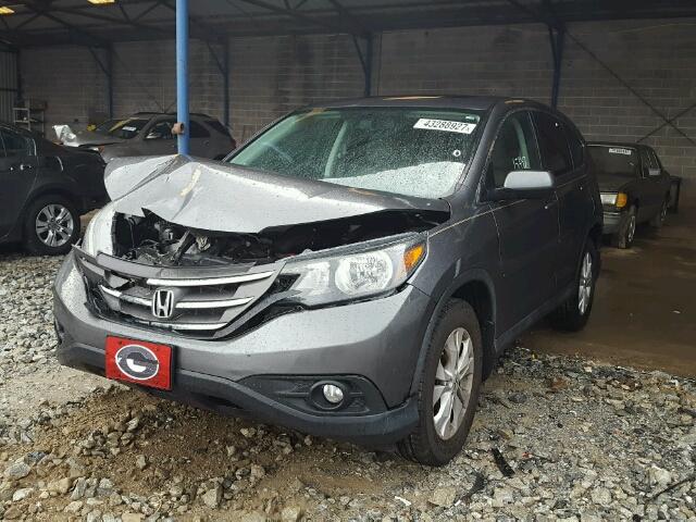 2HKRM3H54EH504221 - 2014 HONDA CR-V EX GRAY photo 2