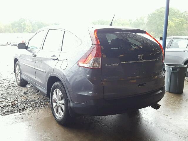 2HKRM3H54EH504221 - 2014 HONDA CR-V EX GRAY photo 3