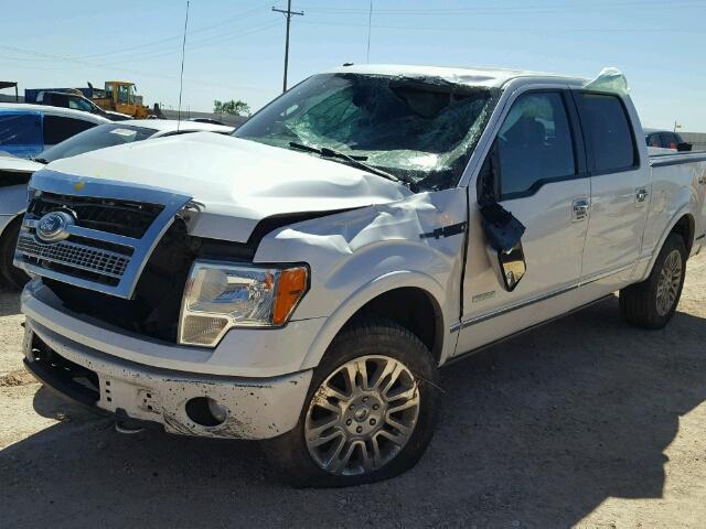 1FTFW1ET5CFB72348 - 2012 FORD F150 SUPER WHITE photo 2