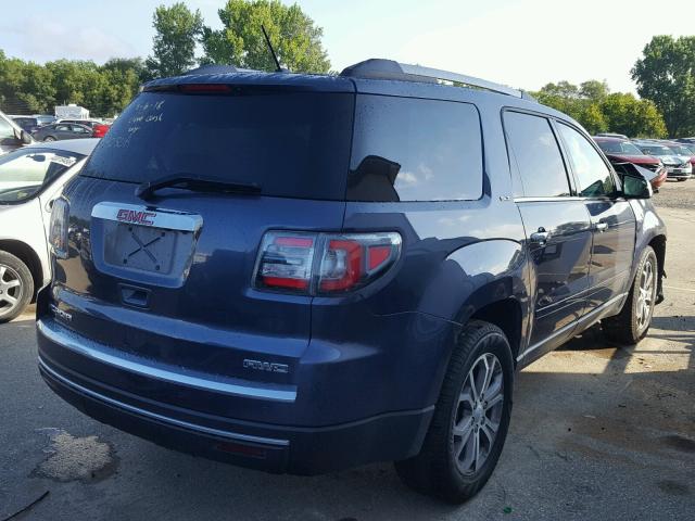 1GKKVRKD3EJ117897 - 2014 GMC ACADIA SLT 蓝色 照片 4