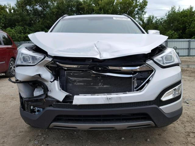 5XYZU3LB1EG226348 - 2014 HYUNDAI SANTA FE S SILVER photo 9