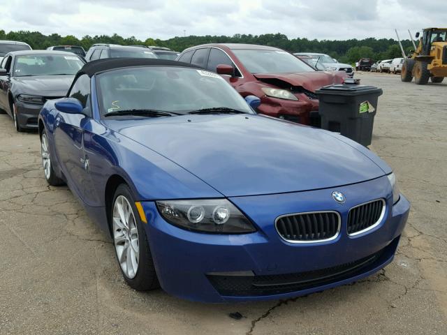 4USBU33587LW71392 - 2007 BMW Z4 3.0 BLUE photo 1