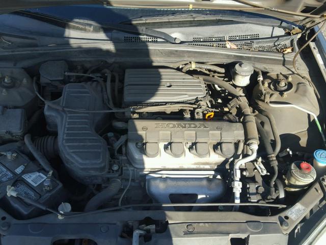 2HGES16555H634207 - 2005 HONDA CIVIC LX SILVER photo 7