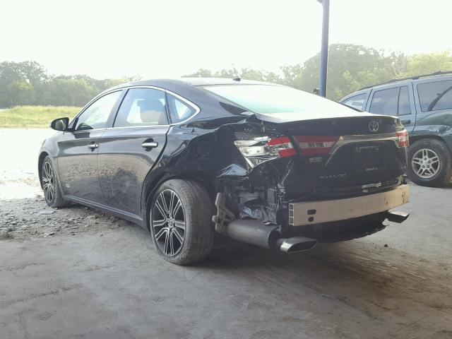 4T1BK1EB7FU144564 - 2015 TOYOTA AVALON XLE BLACK photo 3